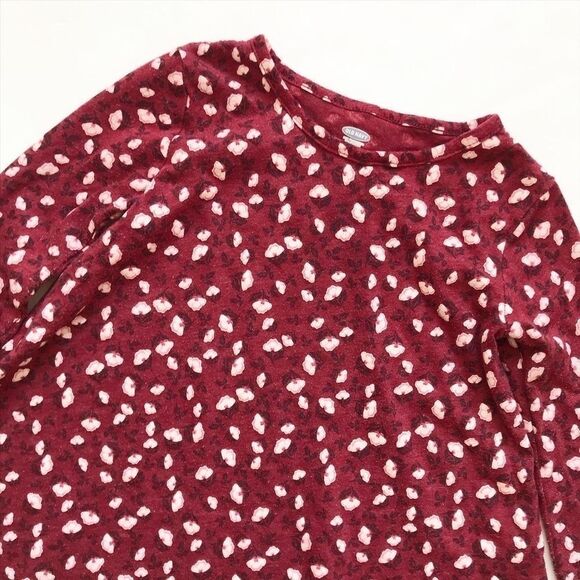 Old Navy burgundy floral print swing dress GUC 5T - Picture 2 of 4
